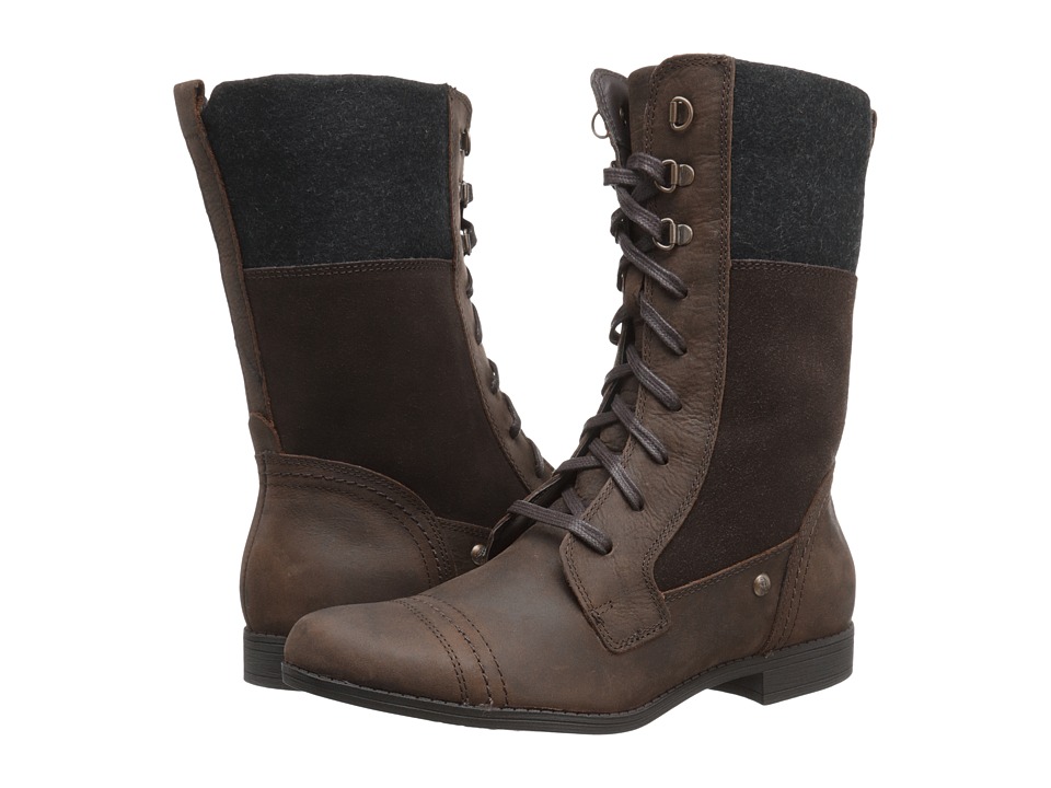 Hush Puppies Fidda Maisie (Dark Brown WP Leather) Women