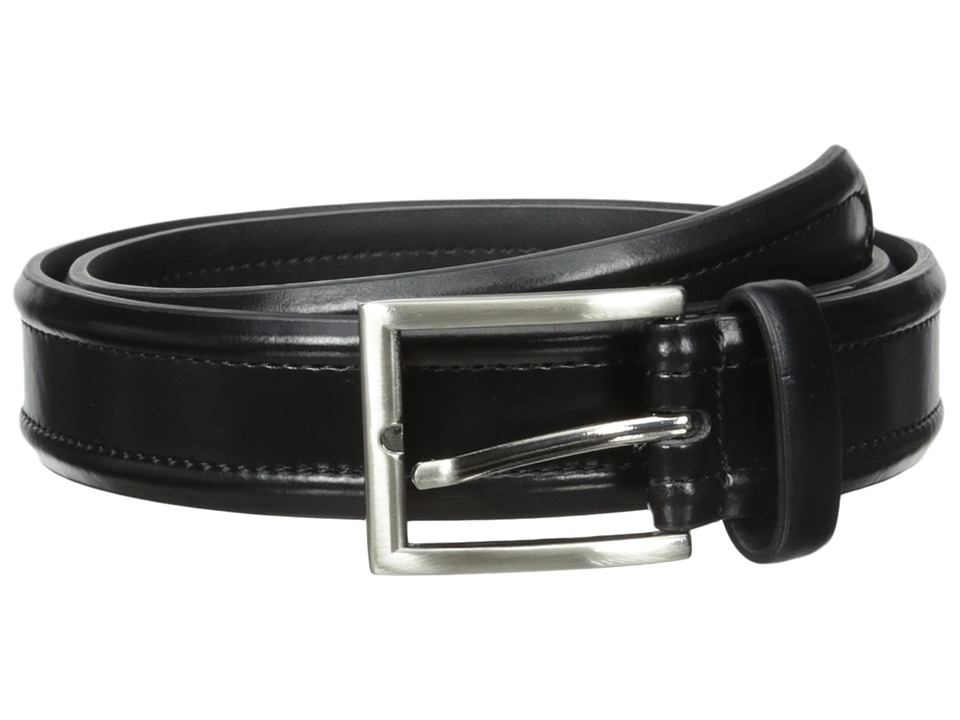 Florsheim Dress Casual Burnished Leather Belt 32mm (Black) Men