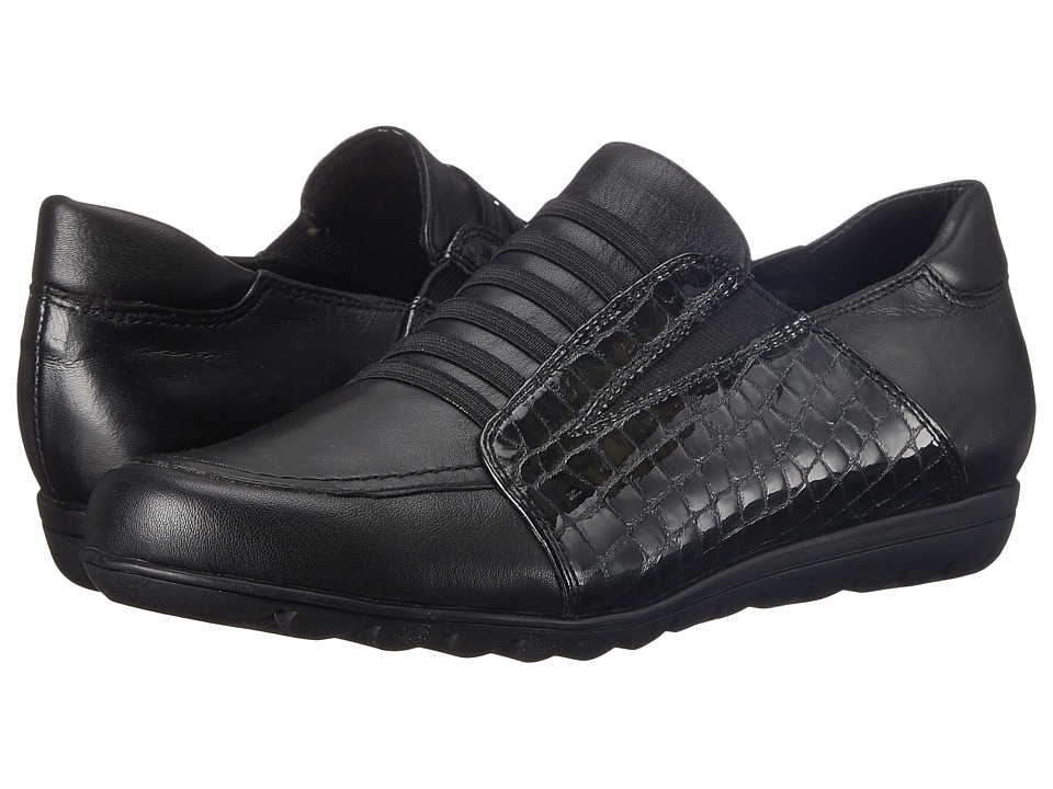 Vaneli Armon (Black Nappa/Black Cheppa Print/Black Elastic) Women