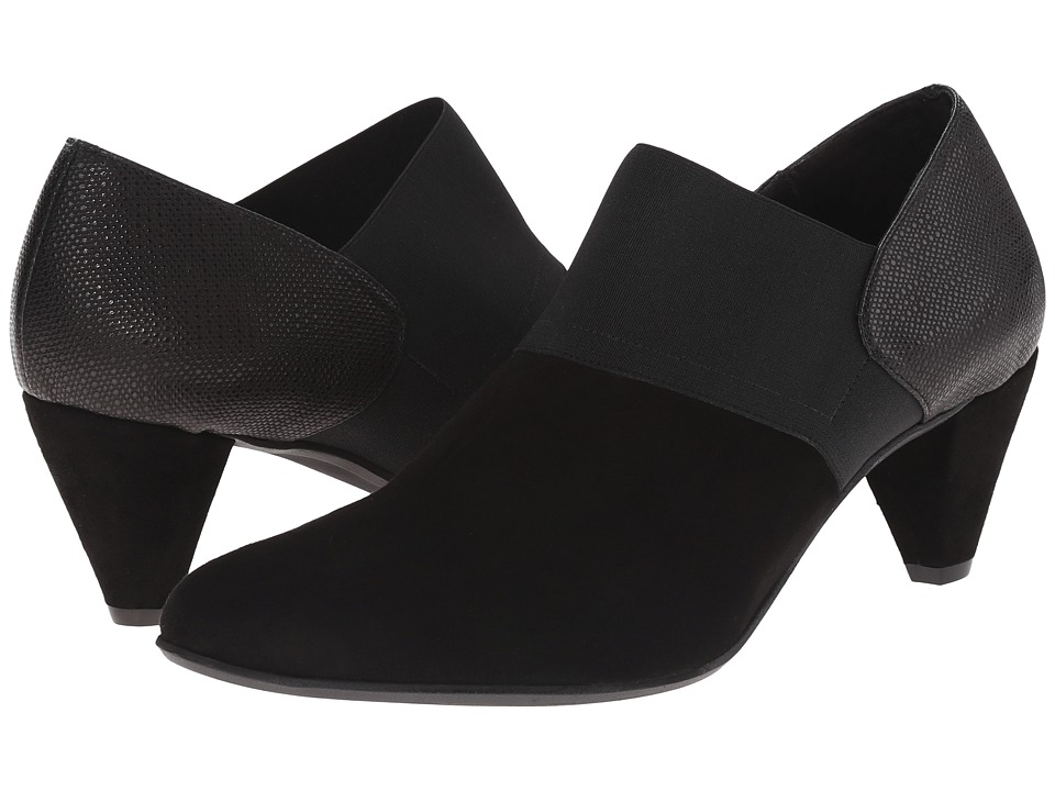 Sesto Meucci Brendis (Black Suede/Black Melis/Black Elastic Combo) Women
