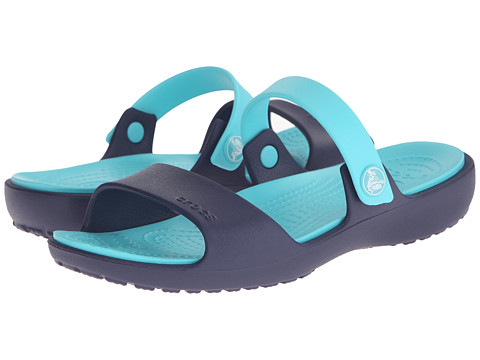 UPC 887350403527 product image for Crocs - Coretta Sandal (Nautical Navy/Pool) Women's Sandals | upcitemdb.com