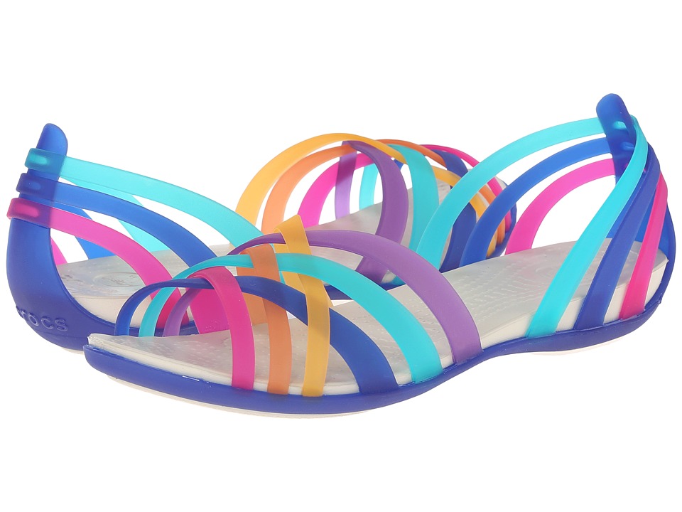 crocs huarache flat sandals