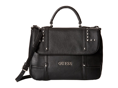 guess road to cali crossbody black satchel handbags on sale now $ 49