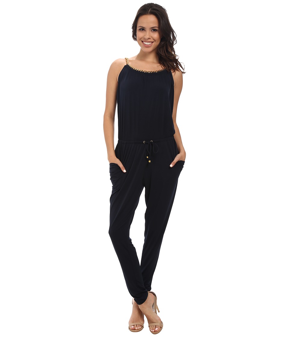 michael kors jumpsuit black gold