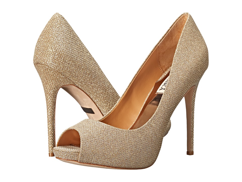 Badgley Mischka Ponderosa (Platino Diamond Drill Fabric) High Heels