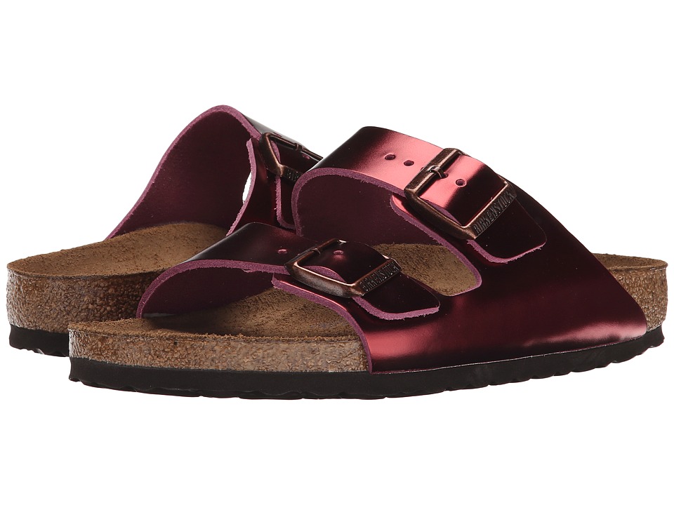 Birkenstock Arizona Soft Footbed (Metallic Tourmaline Leather) Women