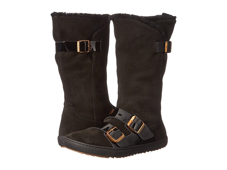 Birkenstock Danbury Shearling Lined (Black Suede/Leather) Women