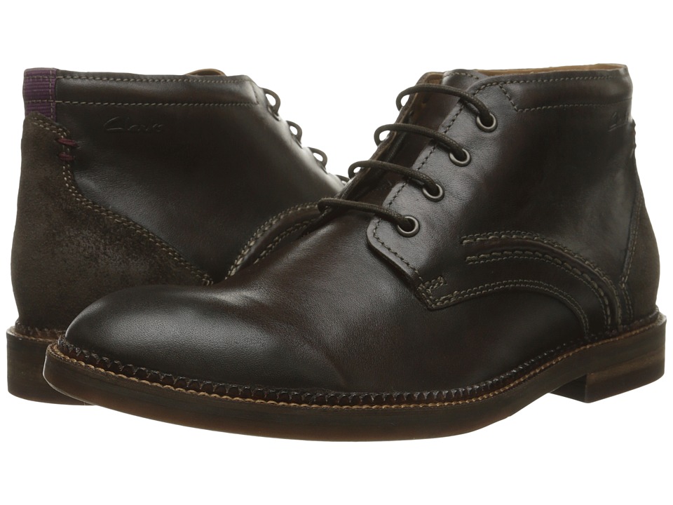 Clarks - Bushwick Mid (Dark Brown Leather) Men