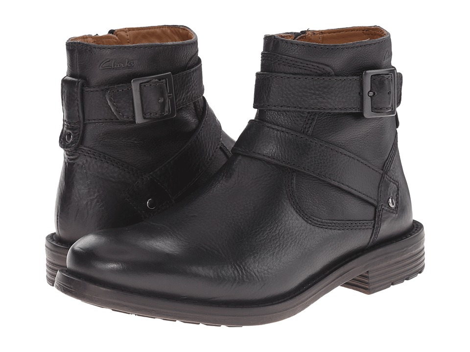 Clarks - Faulkner Top (Black Leather) Men