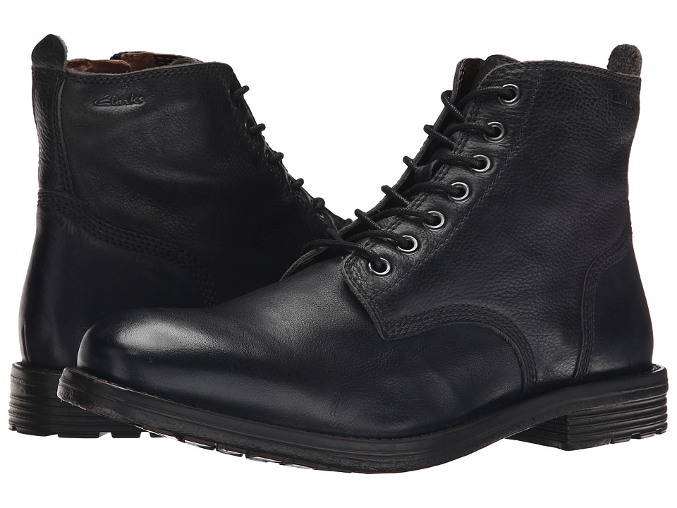 Clarks Faulkner Rise (Black Leather) Men