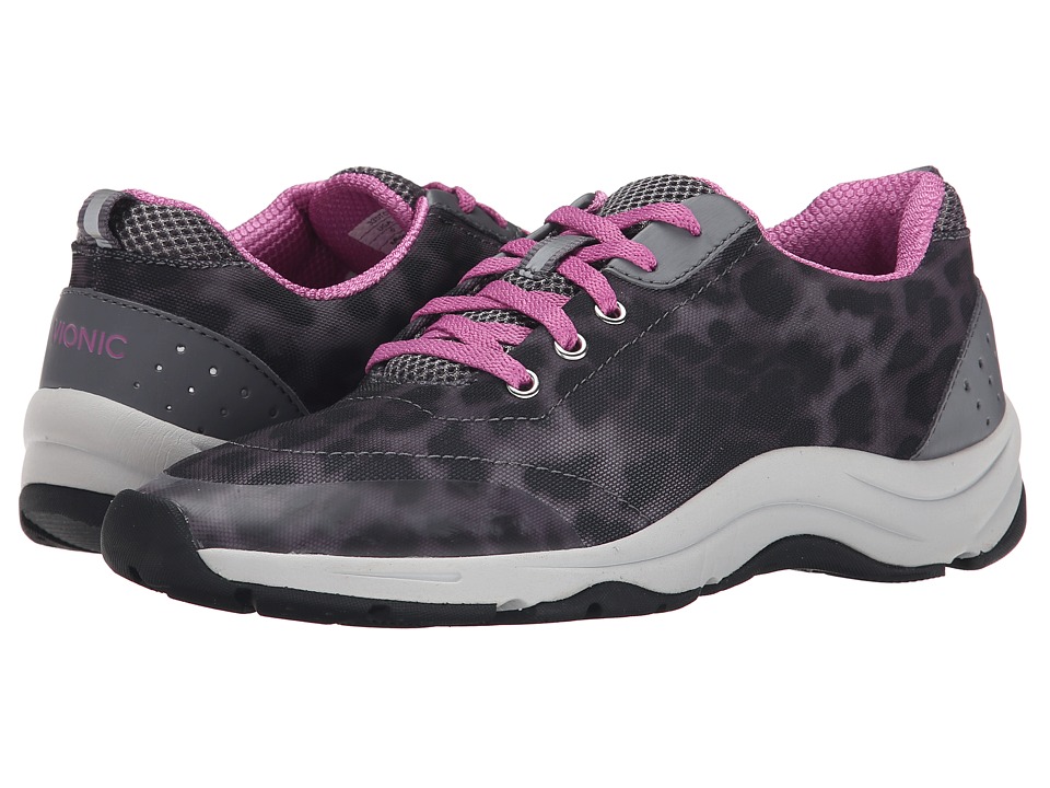 VIONIC Action Tourney Lace Up (Grey Leopard) Women