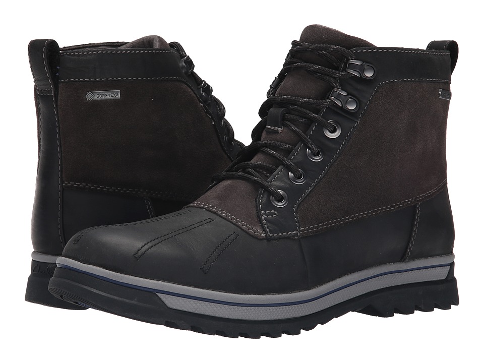 Clarks - RipwayTrail GTX (Black Leather) Men