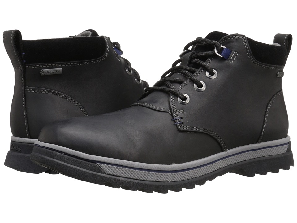 Clarks - RipwayHill GTX (Black Leather) Men