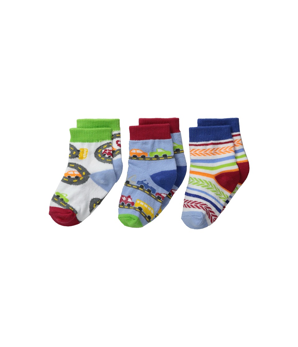 Jefferies Socks - Vehicles 3-Pack (Infant/Toddler) (Speedy) Boys Shoes