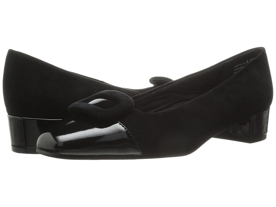 David Tate - Retro (Black Kid Suede/Patent) Women