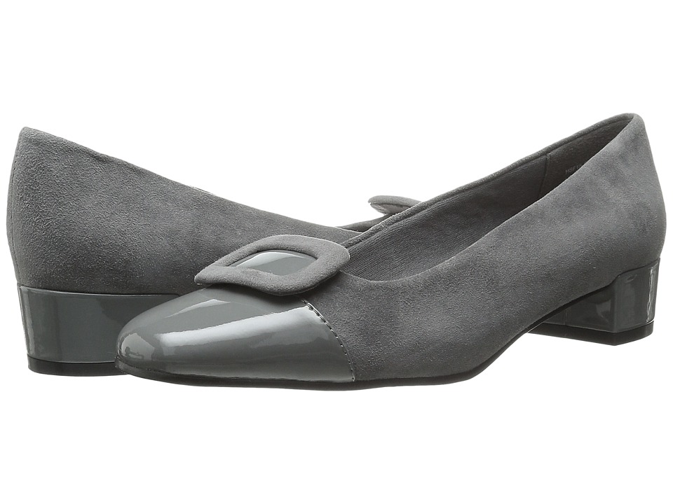 David Tate - Retro (Gray Kid Suede/Patent) Women