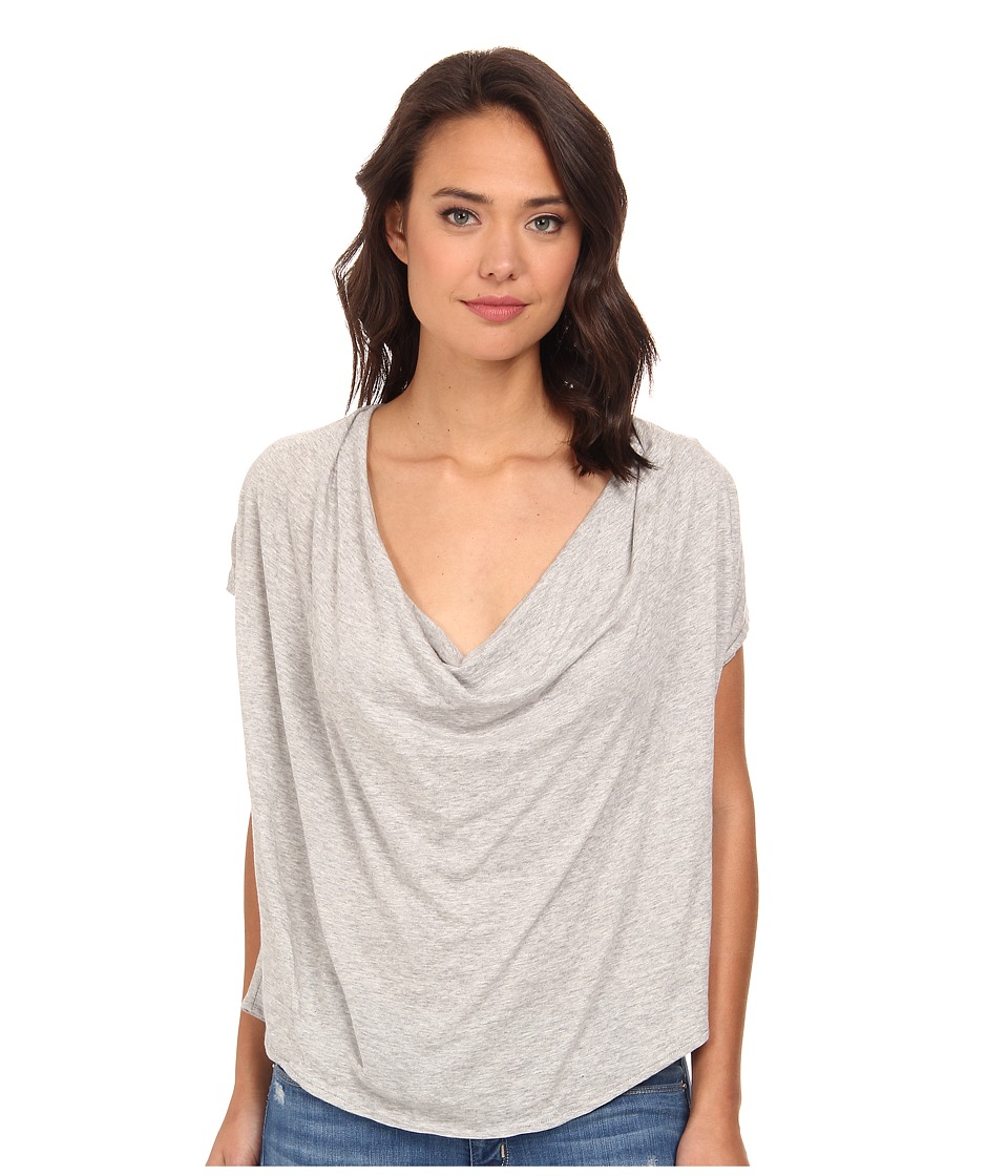 Free People - Fantasy Jersey Cowl Tee (Heather Grey) Women