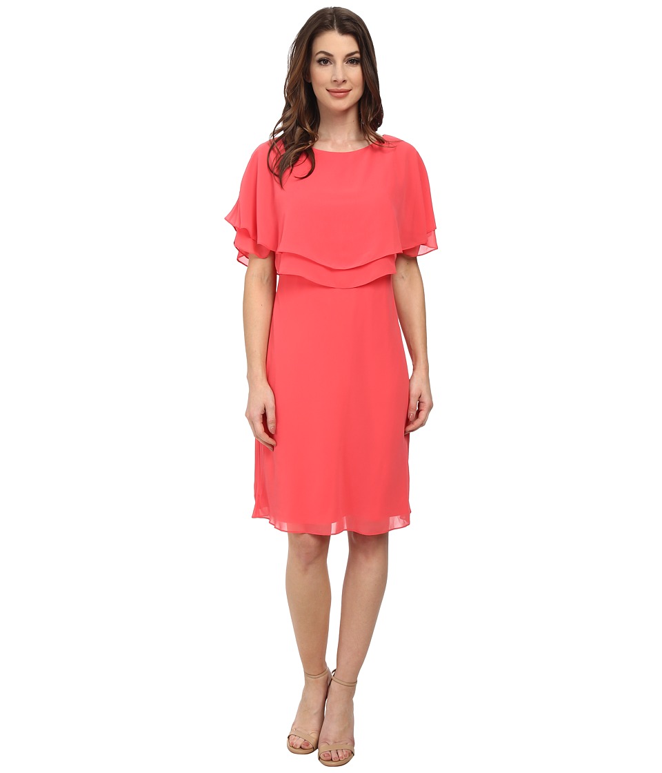 Tahari by ASL Jeffrey K Dress (Coral) Women