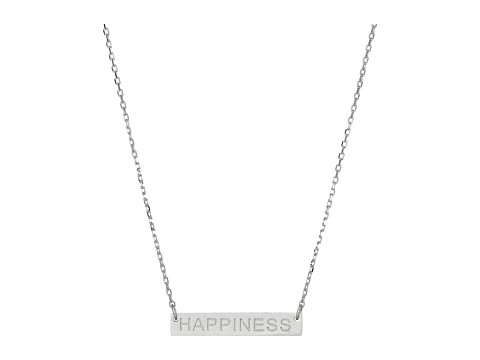 Dee Berkley - Happiness Plate Necklace (Silver) Necklace