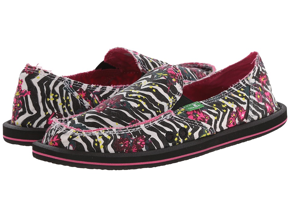 Sanuk Donna Mixed Up (Zebra Floral) Women