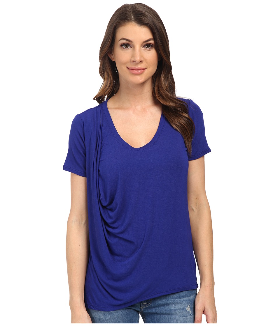 Splendid Drapey Lux Tee (Cerulean) Women
