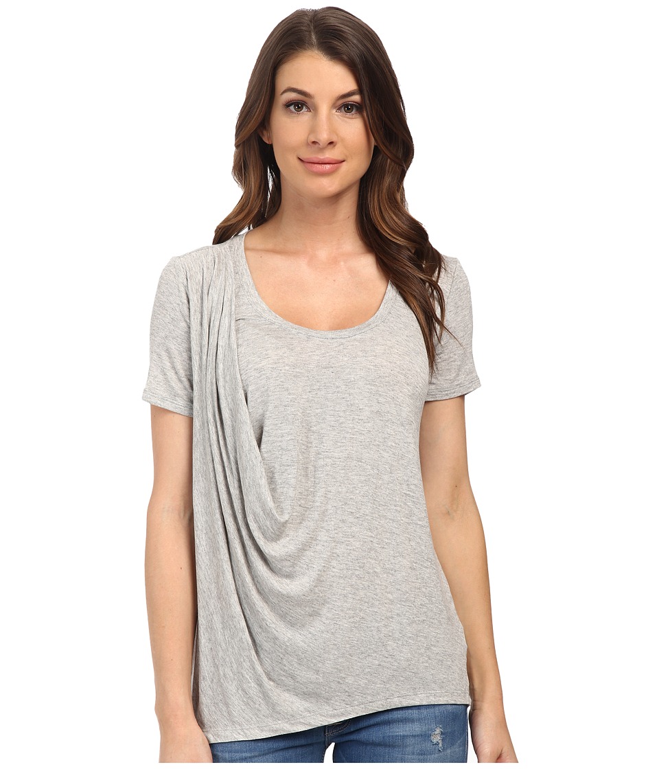 Splendid - Drapey Lux Tee (Heather Grey) Women
