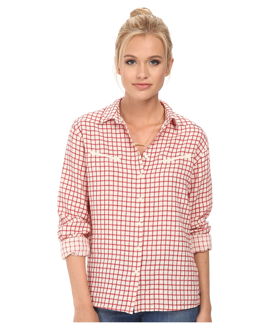 Maison Scotch - Western Inspired Checked Shirt (Red) Women's Clothing
