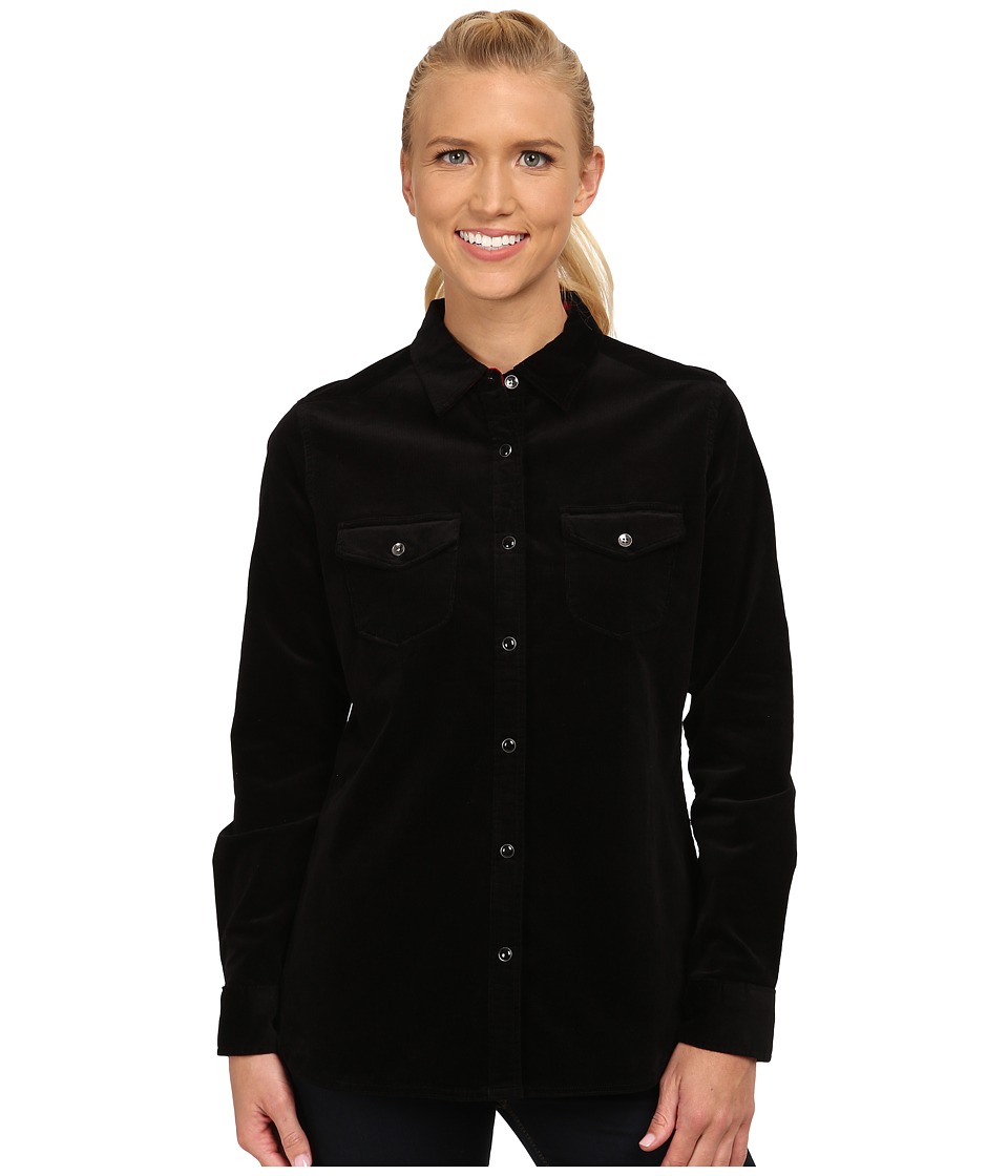 UPC 728175192121 product image for Woolrich - Pendulum Cord Shirt II (Black) Women's Long Sleeve Button Up | upcitemdb.com