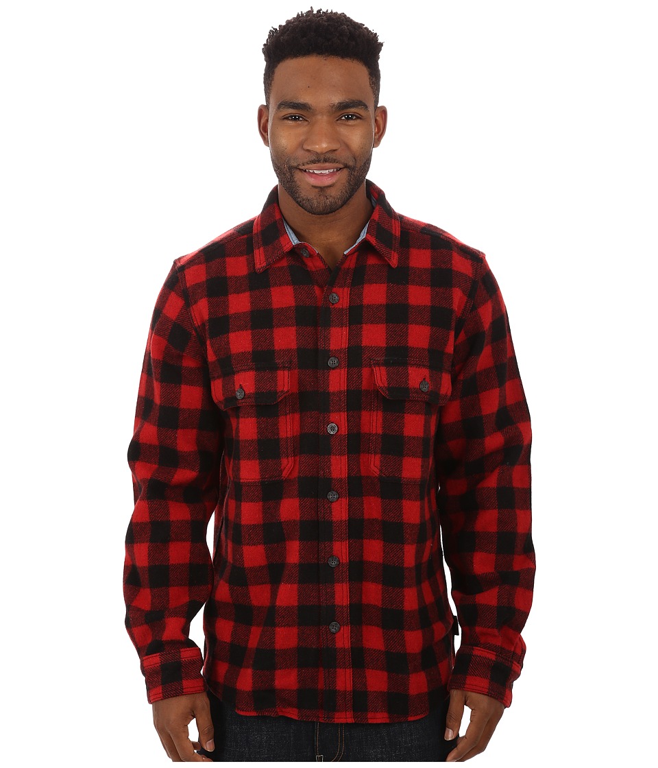 UPC 728175188872 product image for Woolrich - Wool Buffalo Shirt (Red/Black) Men's Long Sleeve Button Up | upcitemdb.com