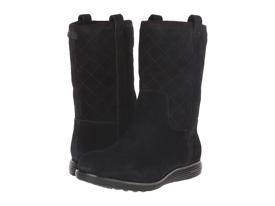 Cole Haan Roper Grand Boot (Black Suede) Women