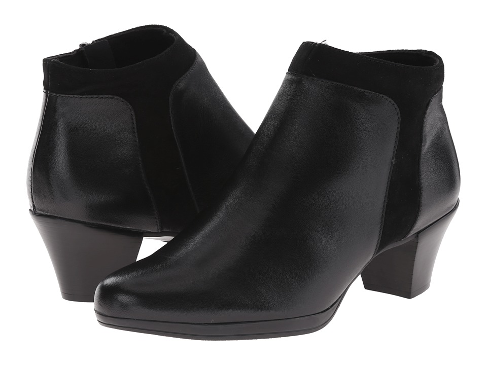 Munro Hope (Black Leather/Suede) High Heels