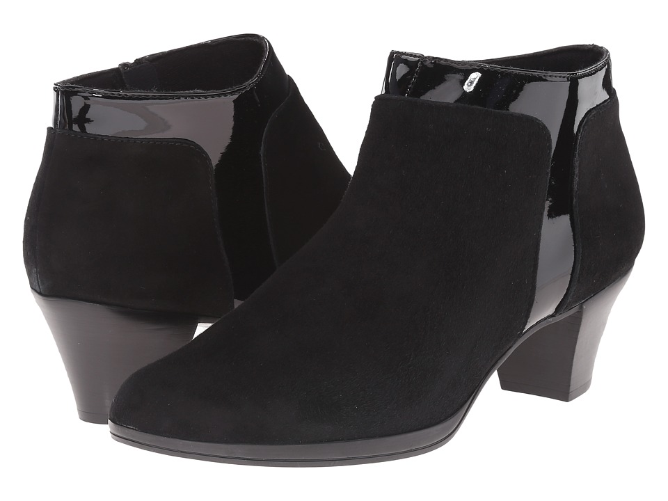 Munro Hope (Black Suede/Patent) High Heels