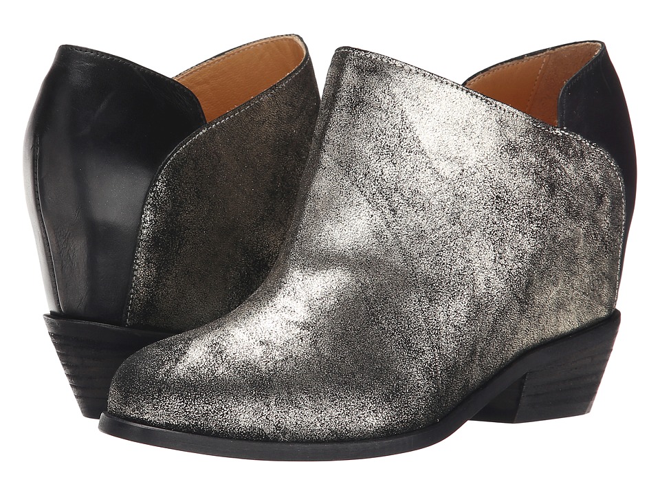 MM6 Maison Margiela - Metallic Ankle Bootie (Platinum/Black) Women
