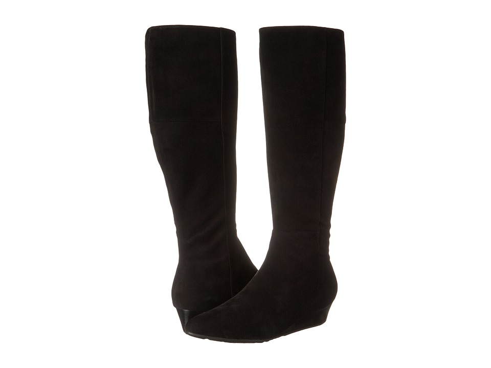 Cole Haan Tali Luxe Boot 40 Extended Calf (Black Suede) Women