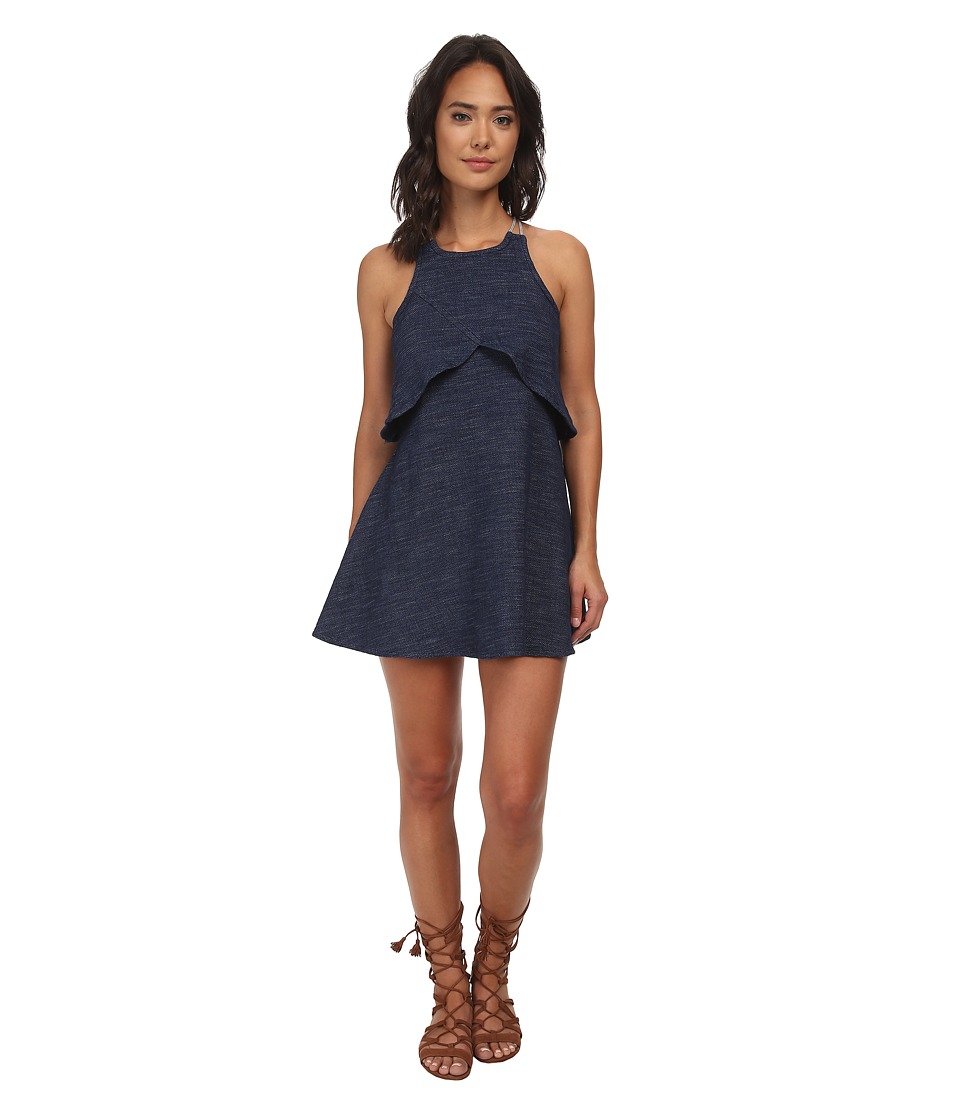 Free People Cotton Blue Sapphire Dress (Denim Blue) Women