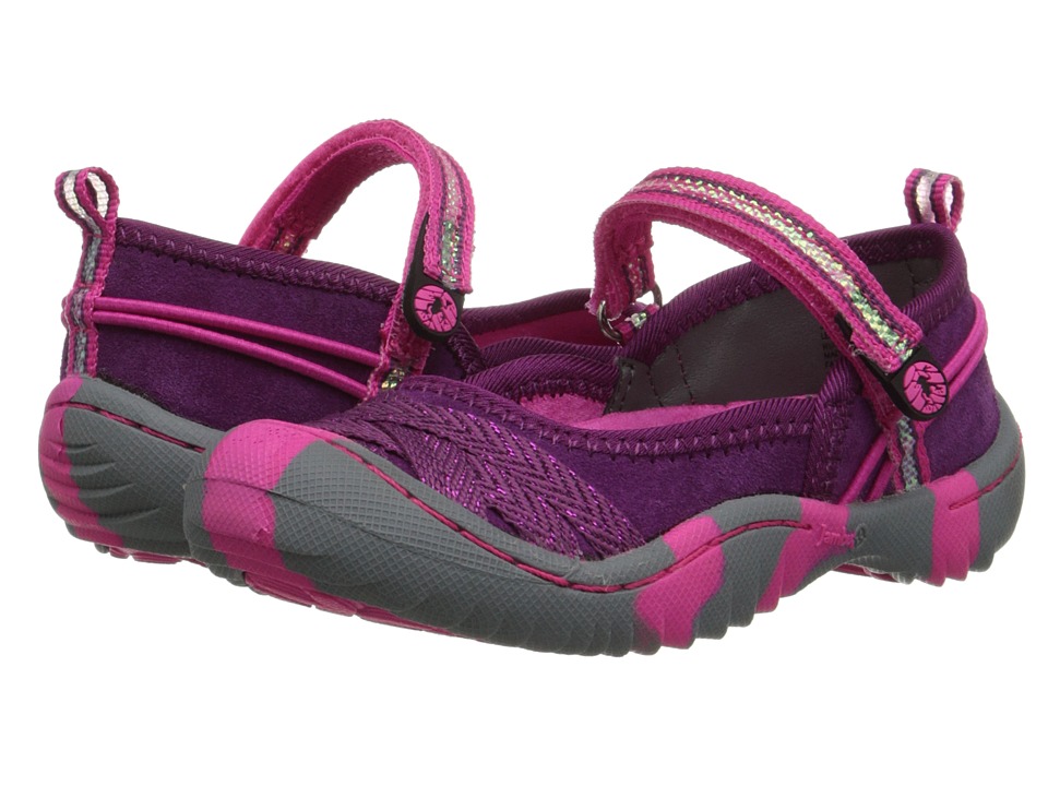 Jambu Kids - Fia 3 (Toddler/Little Kid/Big Kid) (Burgundy/Hot Pink) Girl