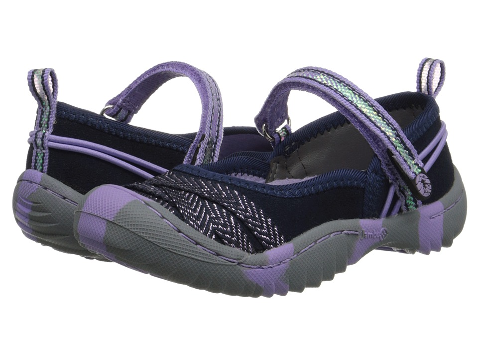 Jambu Kids - Fia 3 (Toddler/Little Kid/Big Kid) (Navy/Lilac) Girl