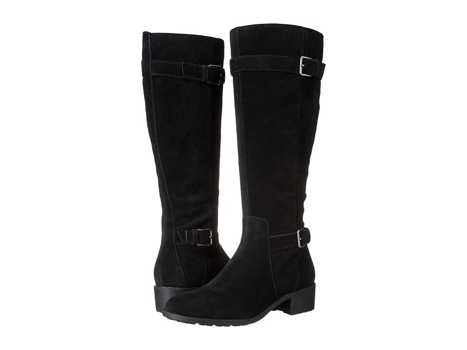 Cole Haan - Putnam Waterproof Boot Extended Calf (Black Suede) Women