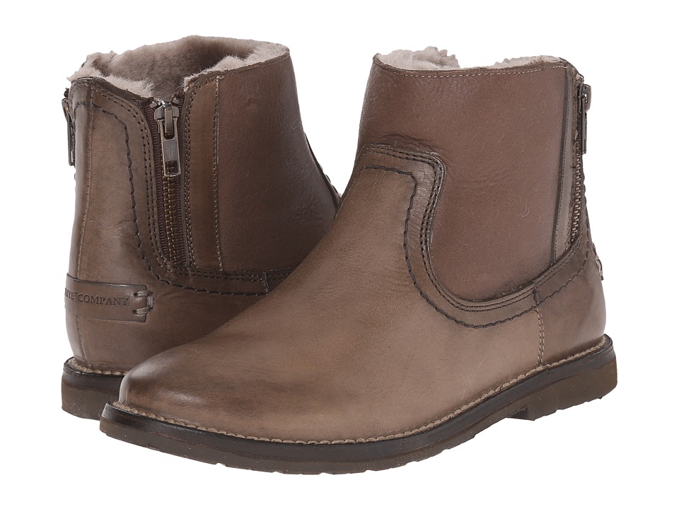 Frye Celia Shearling Bootie (Charcoal Smooth Full Grain) Cowboy Boots