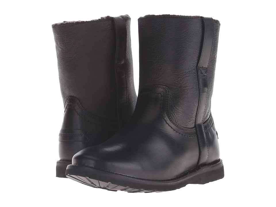 Frye Celia Shearling Short (Black Smooth Full Grain) Cowboy Boots
