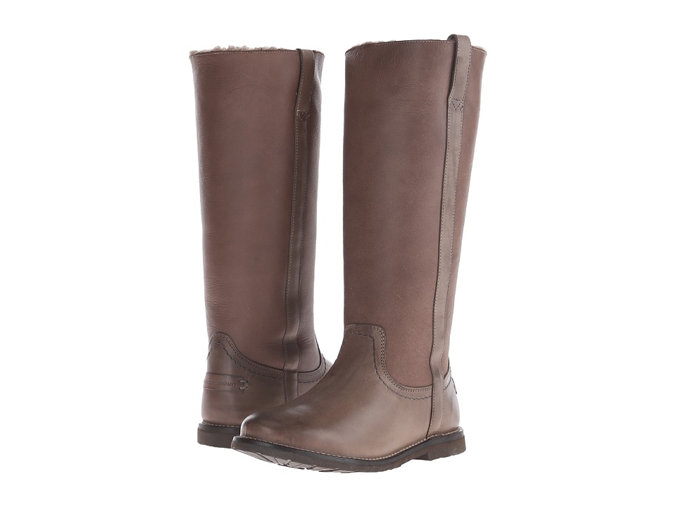 Frye Celia Shearling Tall (Charcoal Smooth Full Grain) Women