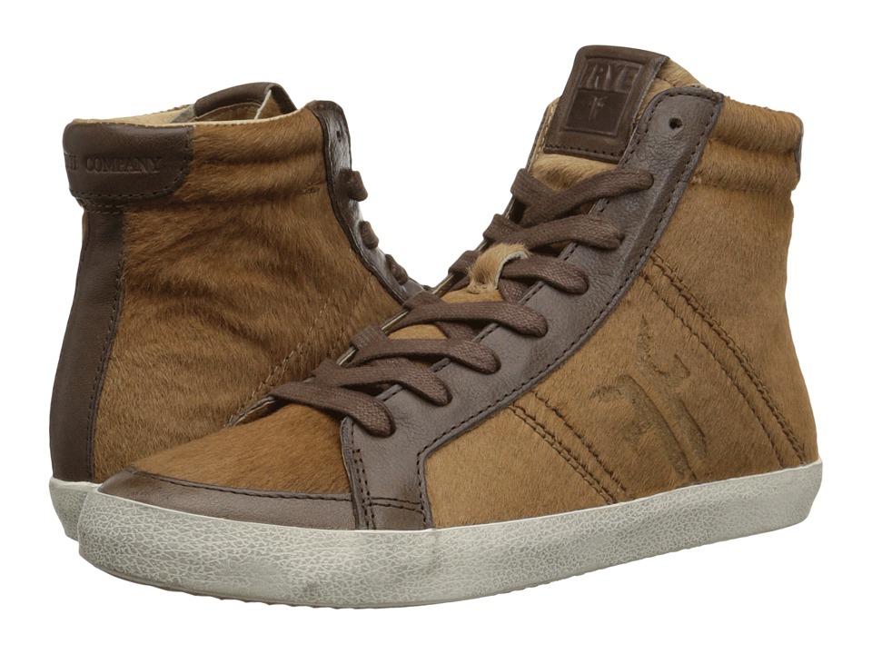 Frye Dylan High (Cognac Hair Calf/Tumbled Full Grain) Women