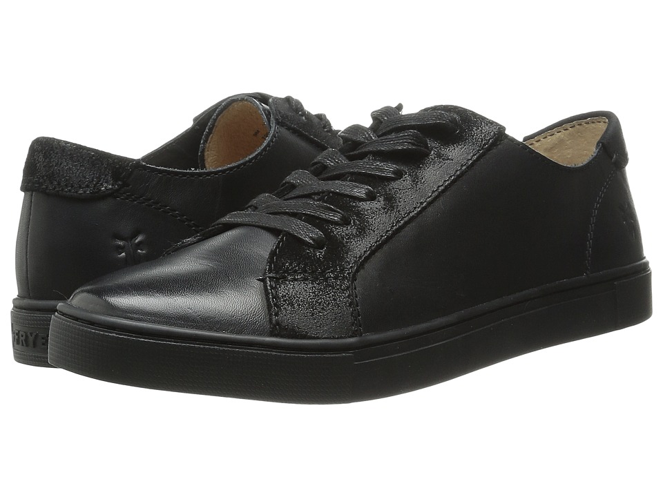 Frye Gemma Low Lace (Black Veg Tan/Oiled Suede) Women