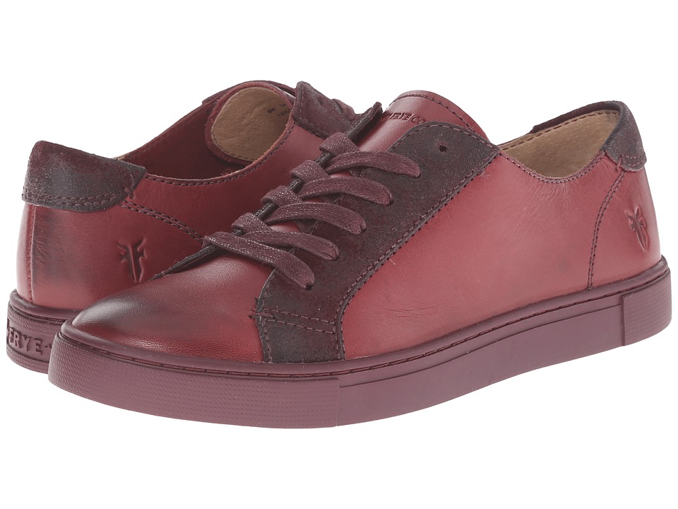 Frye Gemma Low Lace (Bordeaux Veg Tan/Oiled Suede) Women