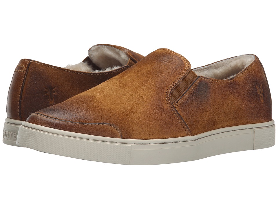 Frye Gemma Slip Shearling (Camel Soft Vintage Leather/Oiled Suede) Women