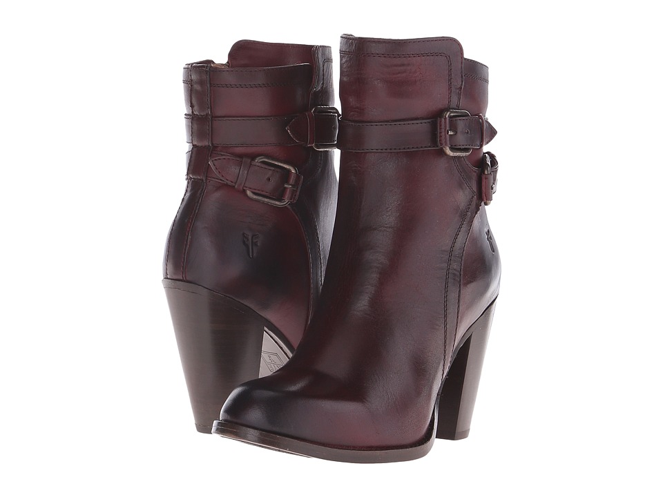 Frye - Jenny Shield Short (Eggplant Smooth Vintage Leather) Cowboy Boots