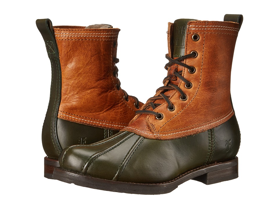 Frye Veronica Duck Boot (Forest Multi Smooth Pull Up/Oiled Vintage) Women