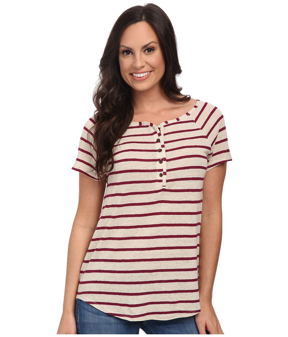 Lucky Brand Even Stripe Top (Purple Stripe) Women