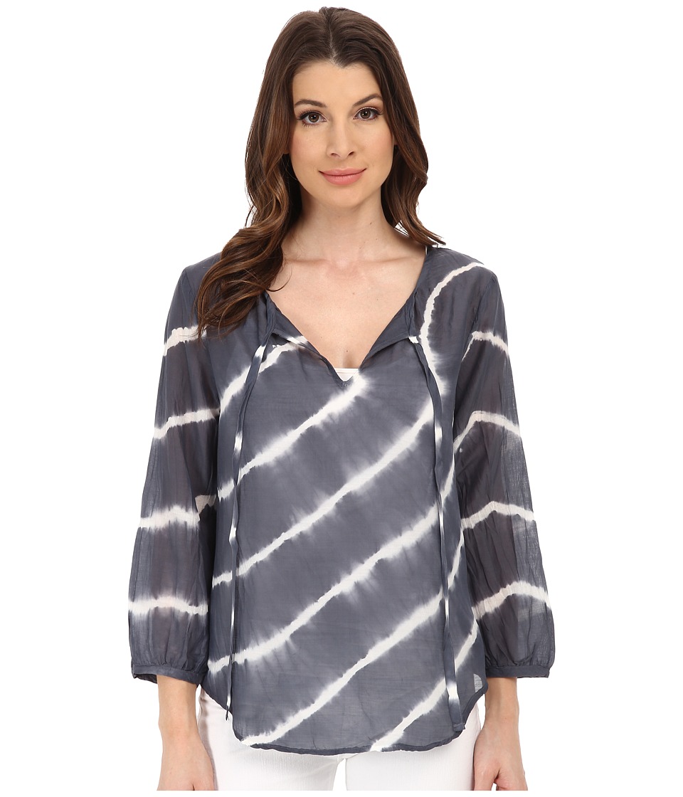 Velvet by Graham & Spencer Edana Voile Tie-Dye Top (Grey) Women