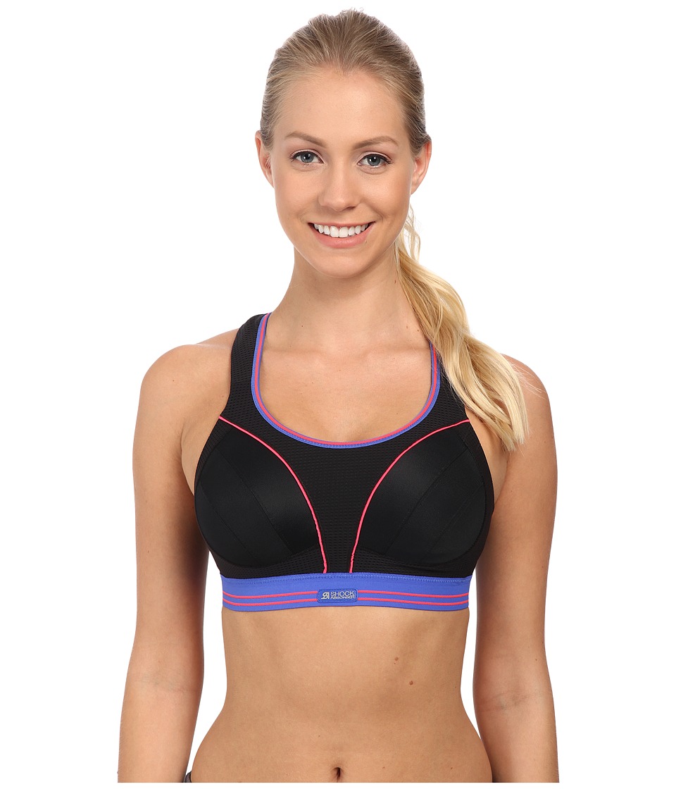 Shock Absorber Ultimate Run Sports Bra S5044 (Black/Neon) Women